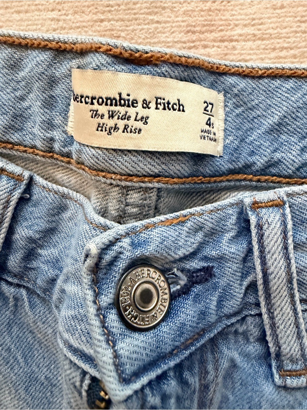 Abercrombie Jeans Wide Leg Soft 27 Short - Picture 3 of 7